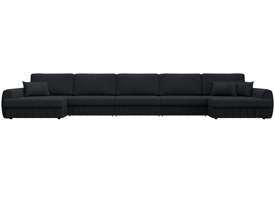 Диван П-образный Лига-057 НПБ МегаЛонг Замша