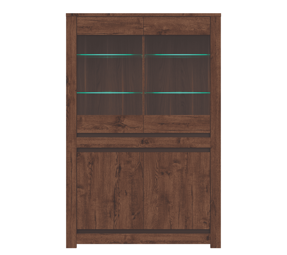 Шкаф с подсветкой KADA S404-REG2W2D