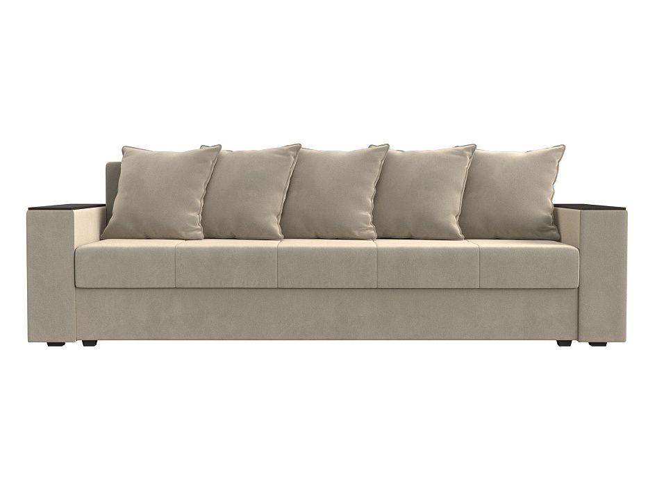 Диван прямой Дубай Лайт полки слева Микровельвет