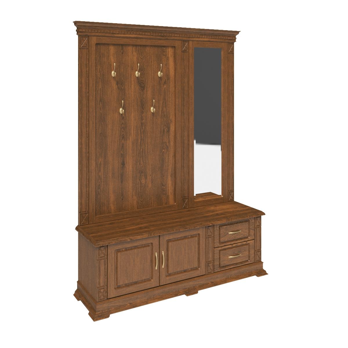 Тумба с вешалкой и зеркалом Верди Классик П3.0487.3.04