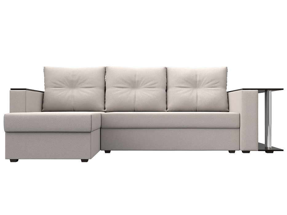 Диван угловой Атланта со столом левый угол Замша