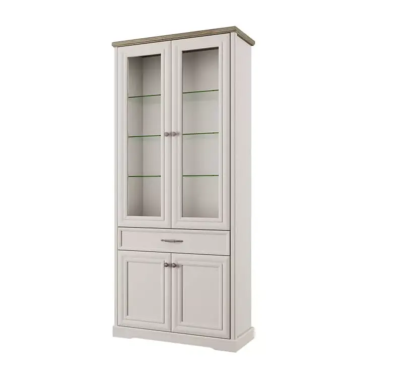 Шкаф с витриной 2V2D1S TOSCANA NEW