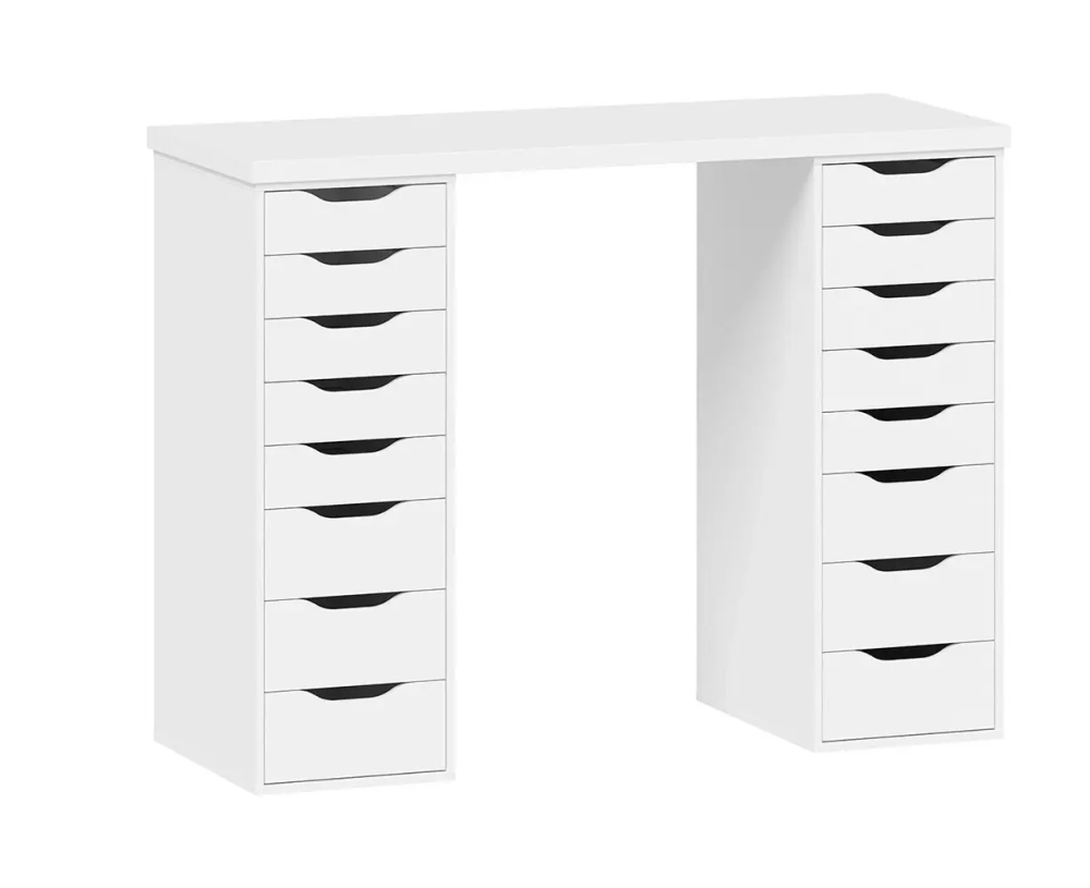 Стол письменный Ингар, 140x75 с двумя высокими тумбами