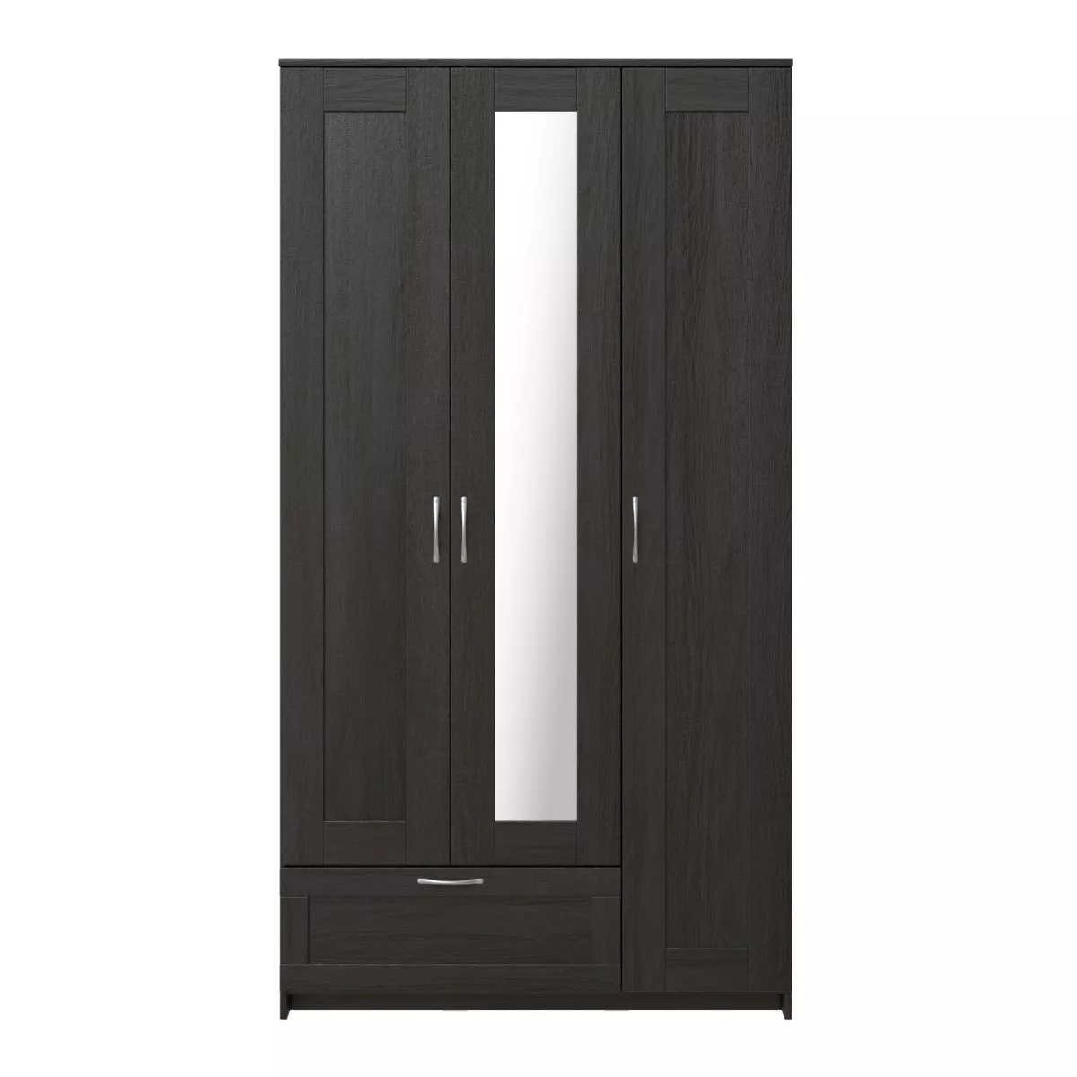 Шкаф СИРИУС трёхдверный с одним ящиком и зеркалом