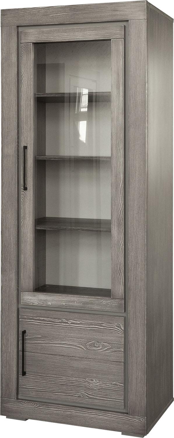 Шкаф с витриной Байс БМ2.791.0.05(2619Бр)