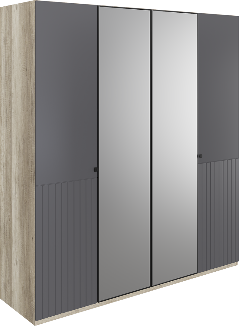 Шкаф Доминго 4 двери зеркало