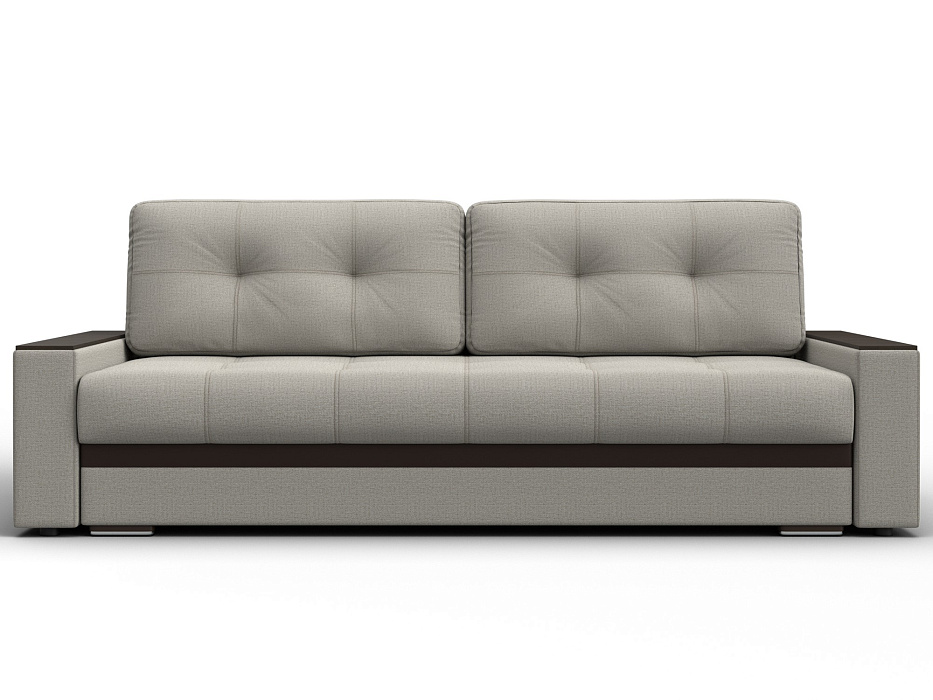 Диван прямой с декором Лига-096 НПБ Рогожка;Экокожа