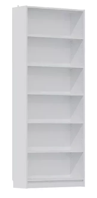 Стеллаж Варма 80, высокий с шестью полками, белый