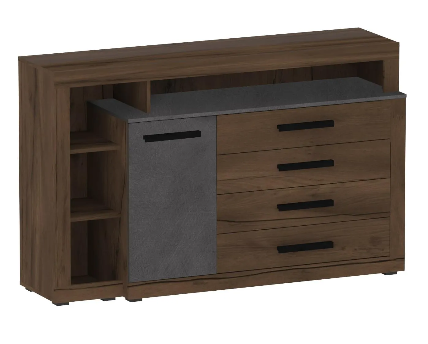 Тумба c дверцей и 4 ящиками Глазго