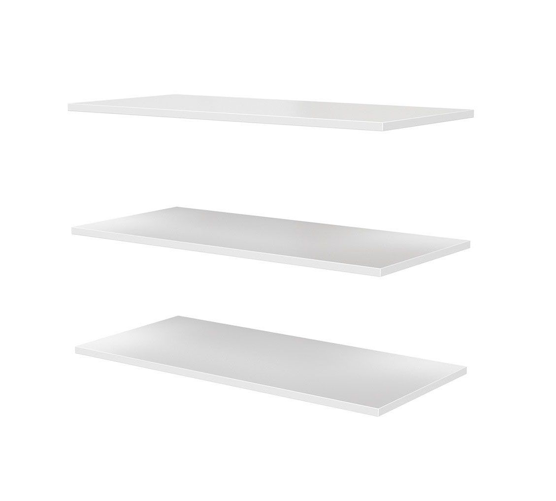 Комплект полок лдсп на шкаф с витриной двухдверный Грация