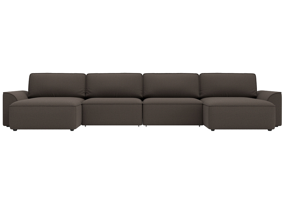 Диван П-образный Лига-048 НПБ лонг Рогожка