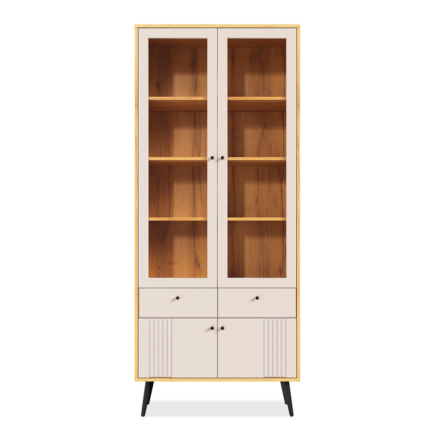 Шкаф-витрина 2-х дверная Вега Саксония