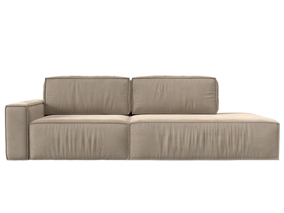 Диван прямой Прага Модерн подлокотник слева Велюр