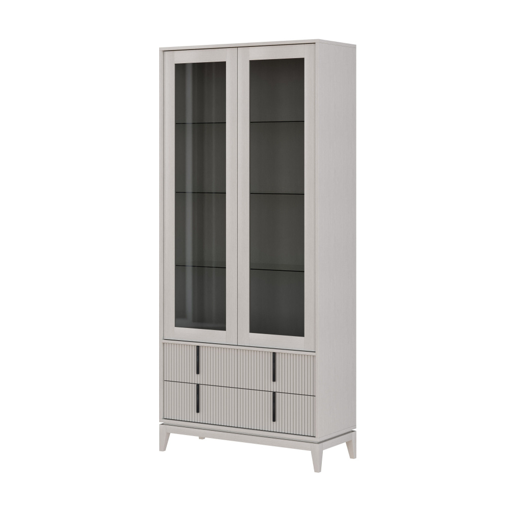 Шкаф с витриной B2D2 2 дв. Алекс