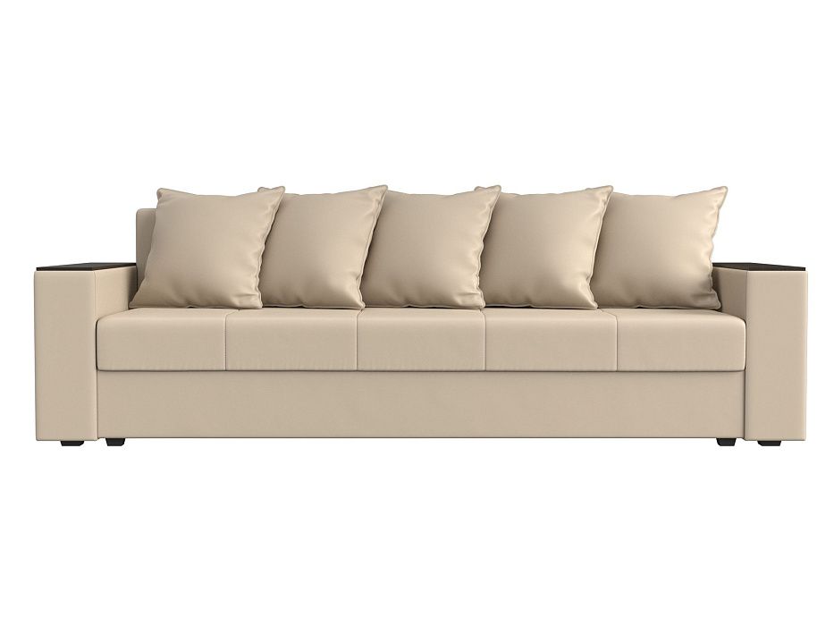 Диван прямой Дубай Лайт полки слева Экокожа