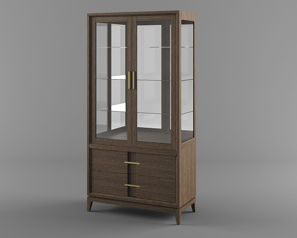 Шкаф с витриной В2/3 Boston