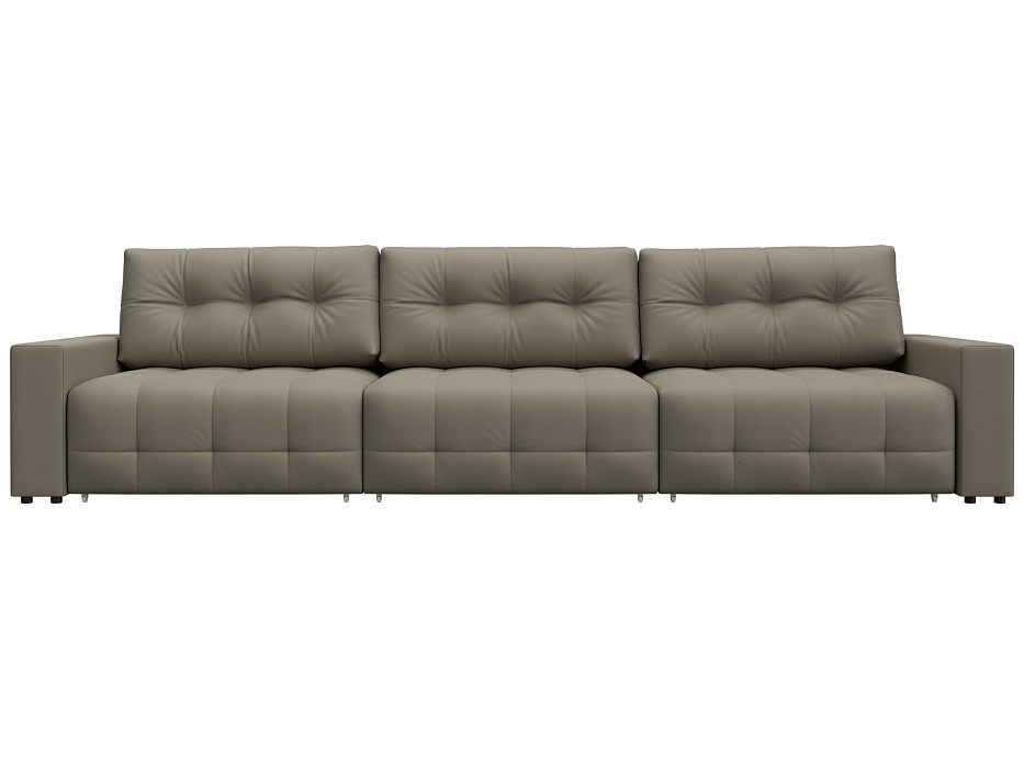 Диван прямой с полками Лига-053 НПБ Лонг Экокожа