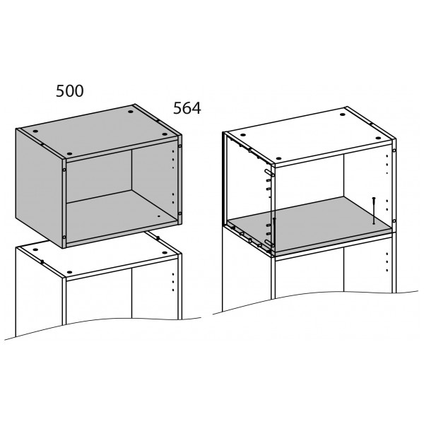 Корпус антресоли TETRA 50/56