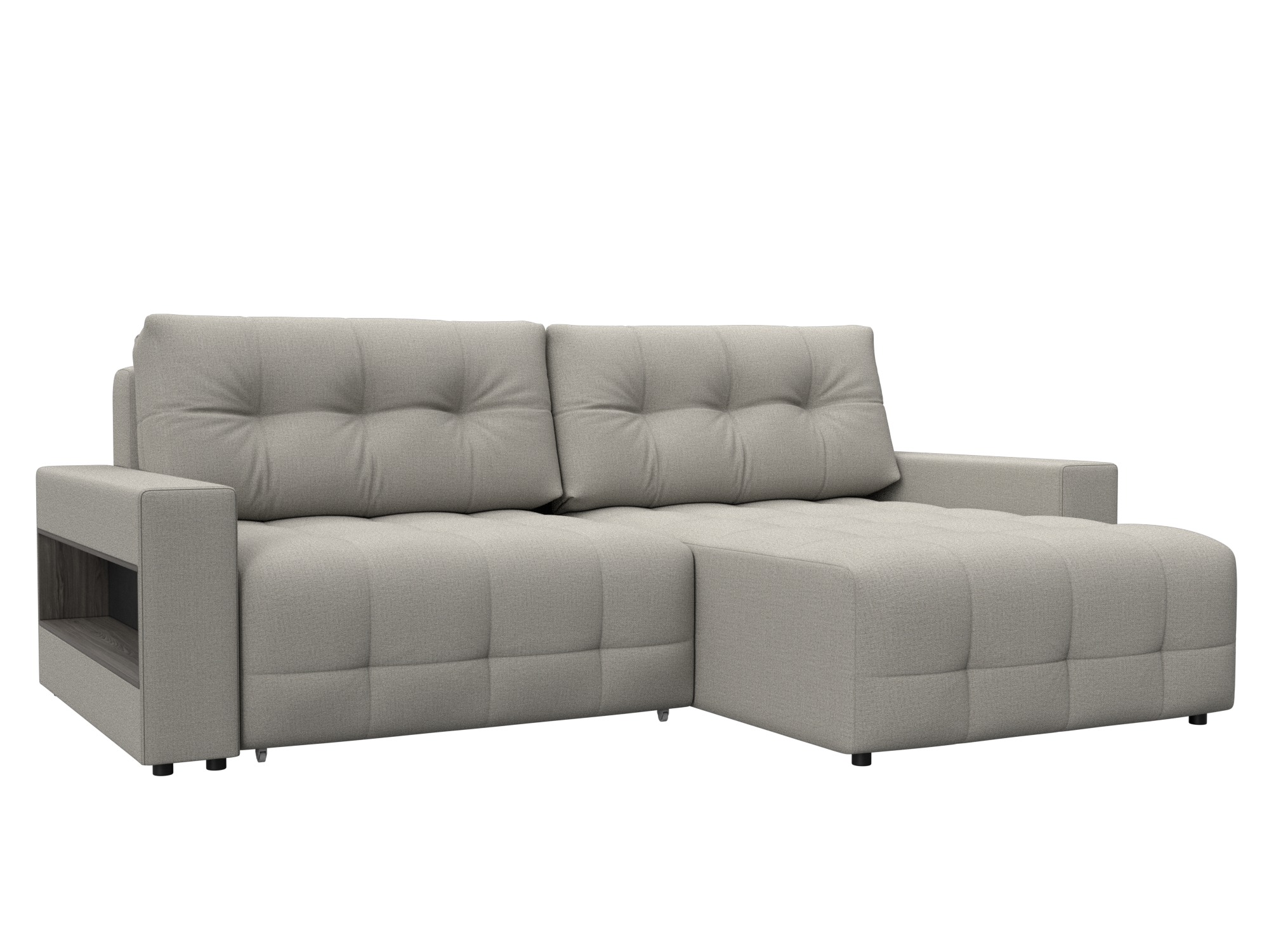 Диван угловой с полками Лига-053 НПБ Рогожка