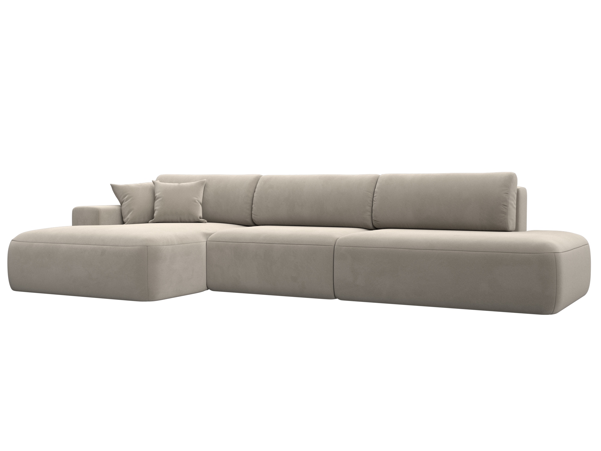 Диван угловой Лига-036 НПБ Модерн Лонг левый угол Микровельвет