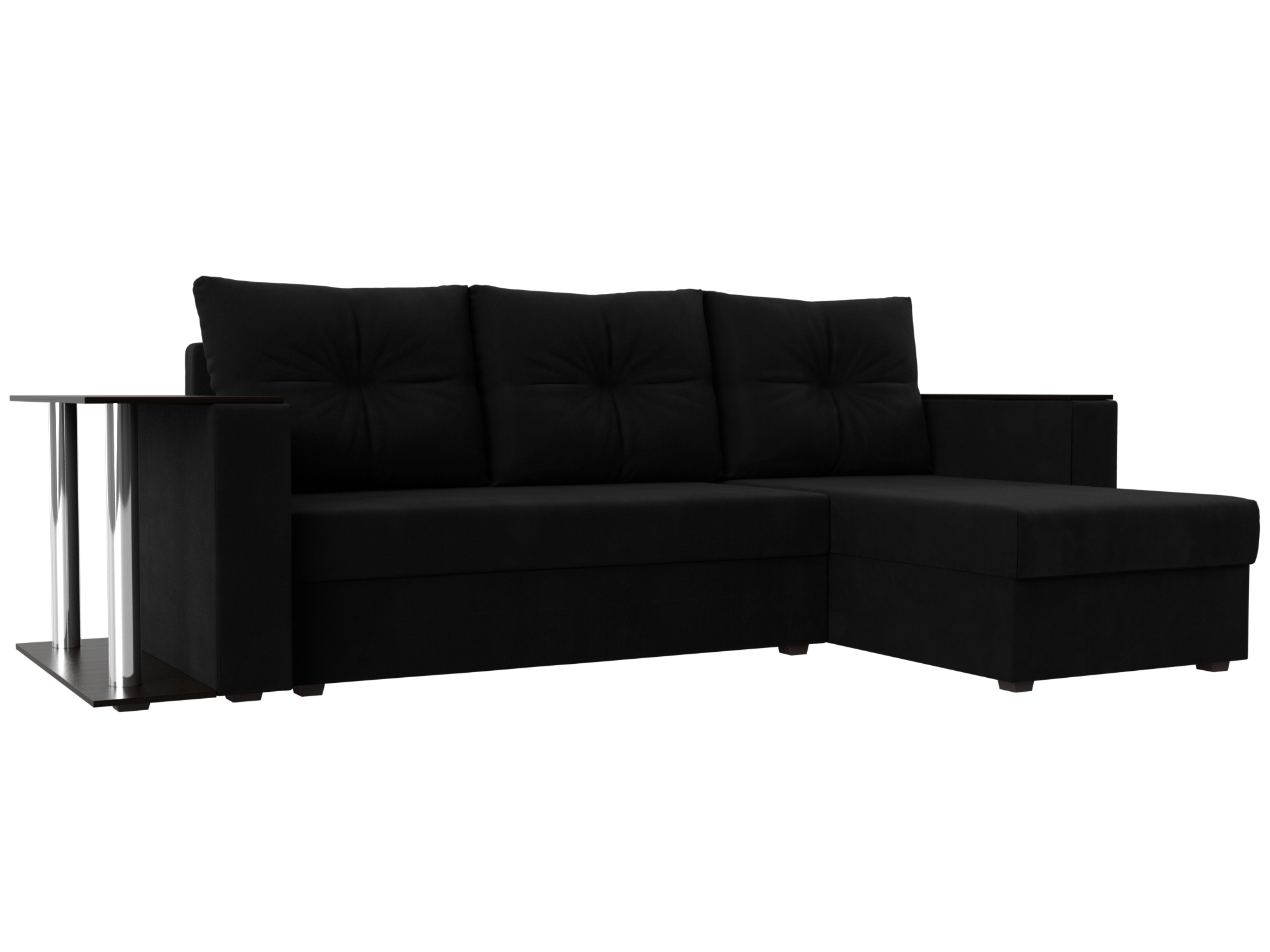 Диван угловой Атланта правый угол Микровельвет