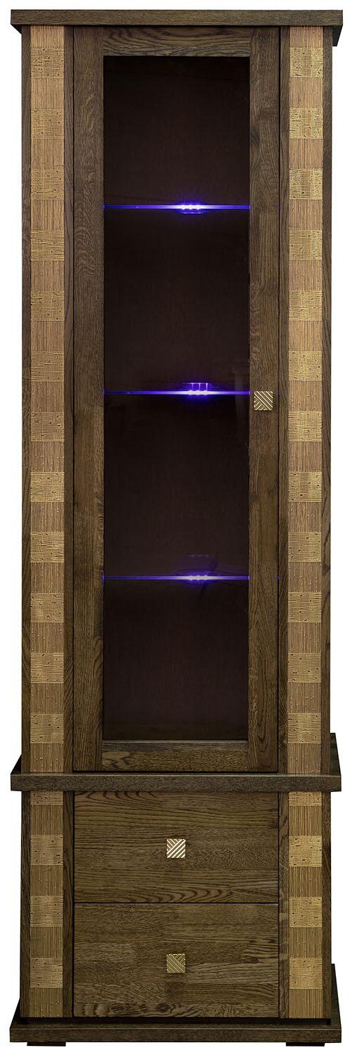 Шкаф с витриной Тунис П6.343.0.19-01 (П343.19Ш)