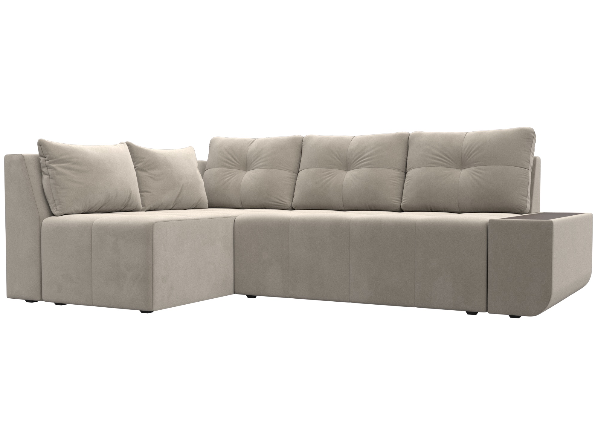 Диван угловой Амадэус левый угол Микровельвет