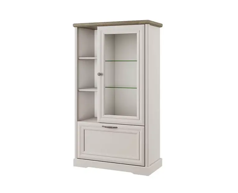 Шкаф с витриной 1V1D3N TOSCANA NEW