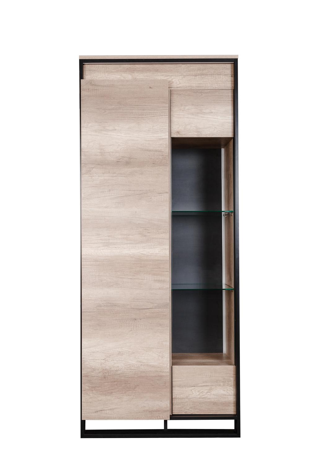 Шкаф с витриной Каньон Лофт П3.0561.0.20/40-01