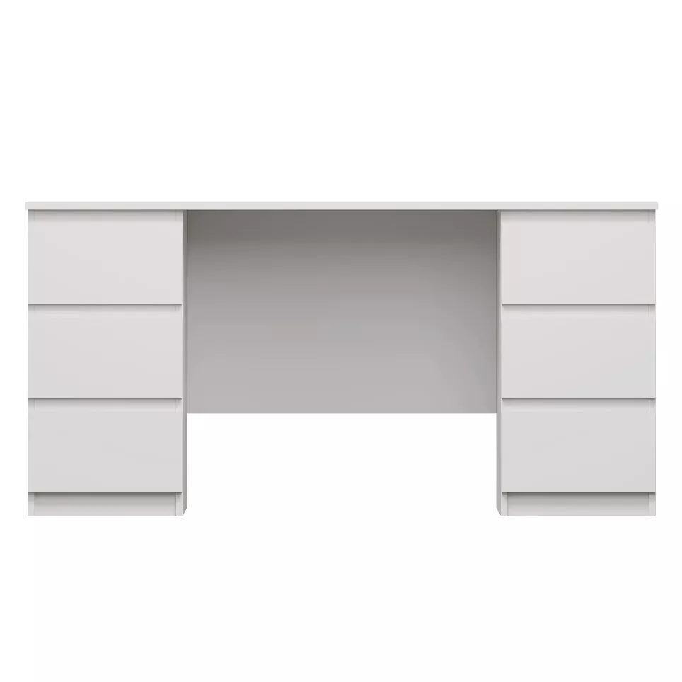 Стол КАСТОР письменный двухтумбовый с шестью ящиками