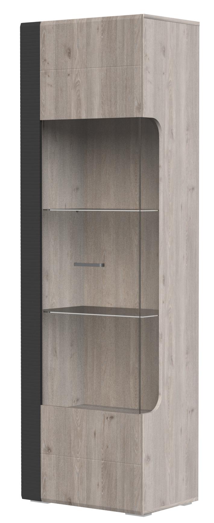 Шкаф с витриной Бриз 1 дверь