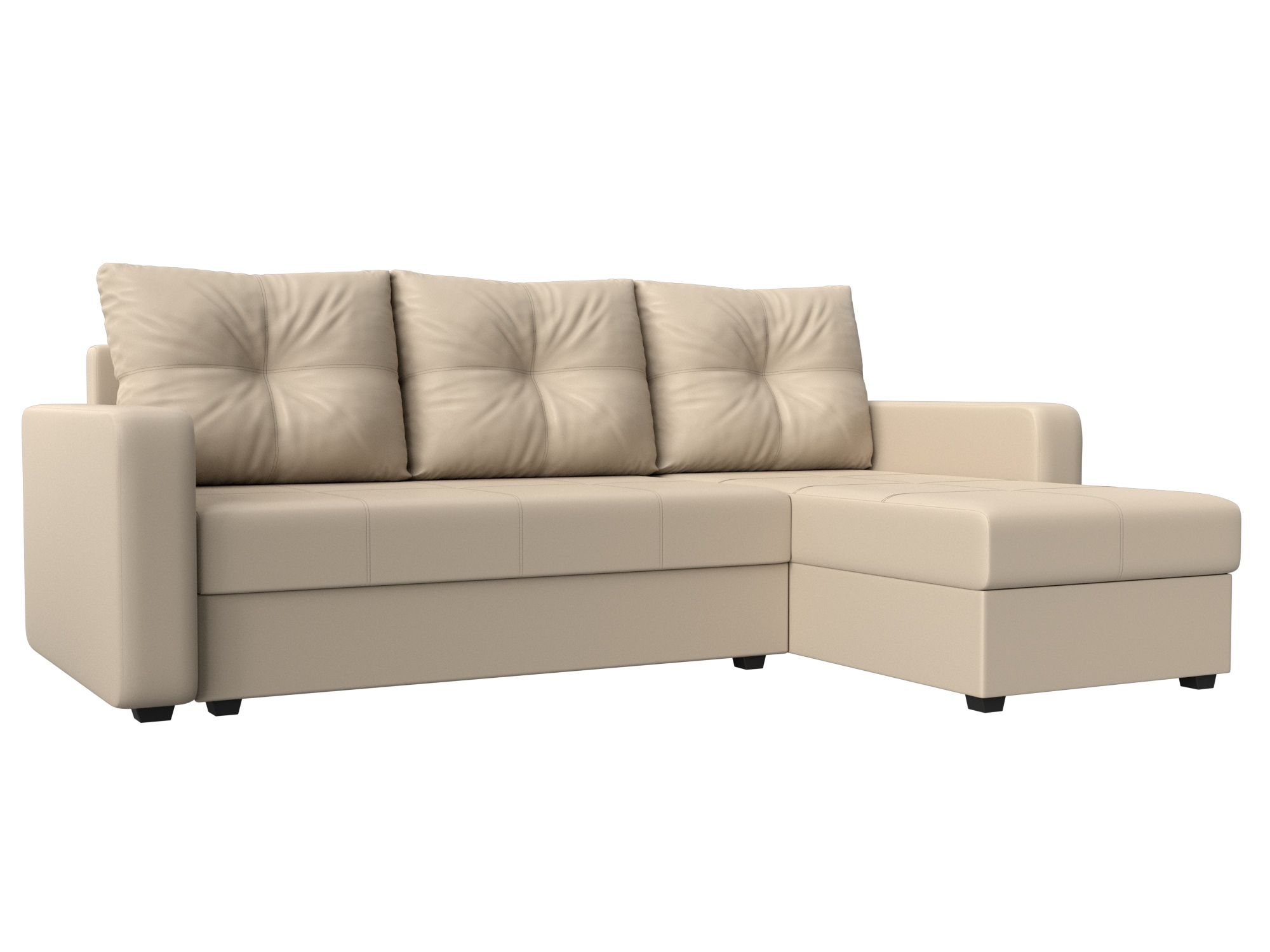 Диван угловой Ливерпуль Лайт правый угол Экокожа