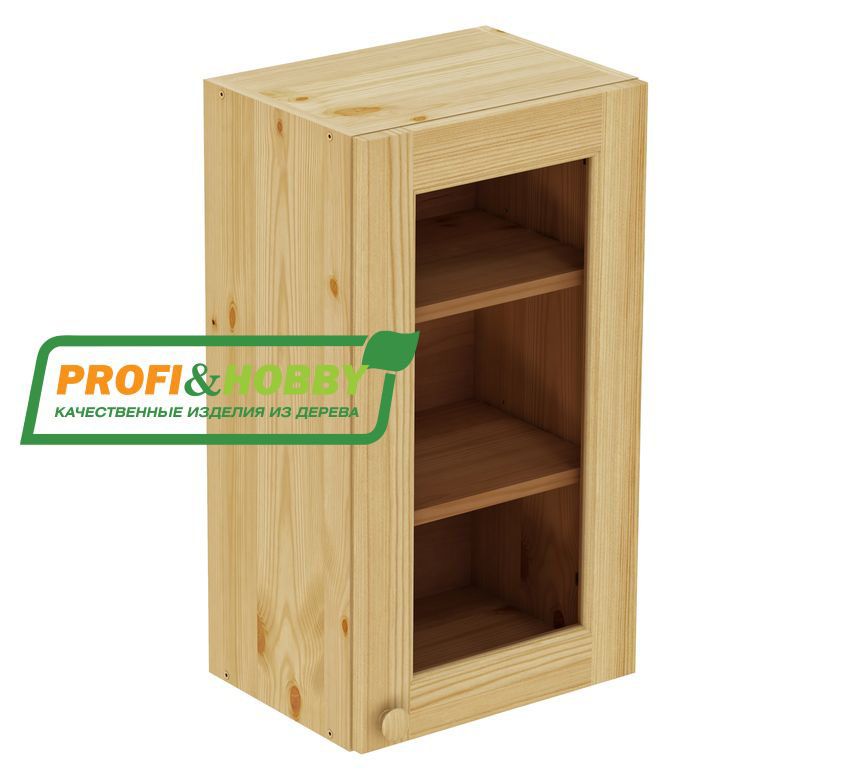 Шкаф настенный 1 дверь 400*720 стекло