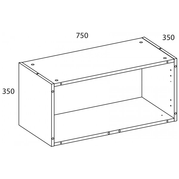 Корпус антресоли TETRA 75/35