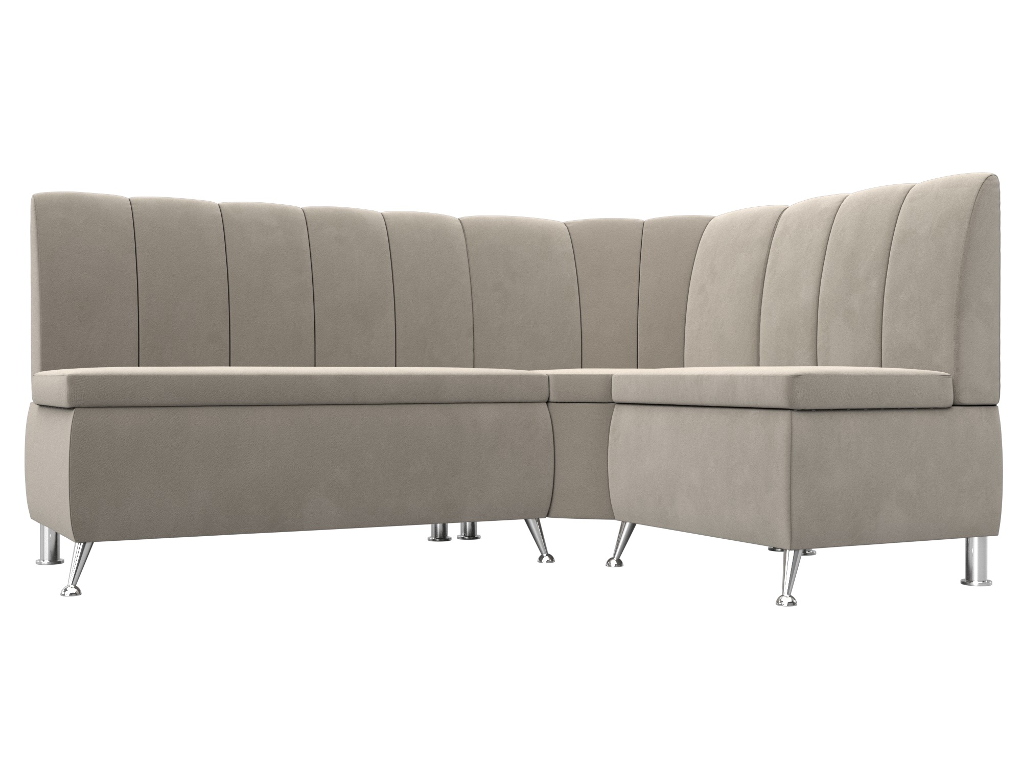 Диван кухонный угловой Кантри правый угол Микровельвет