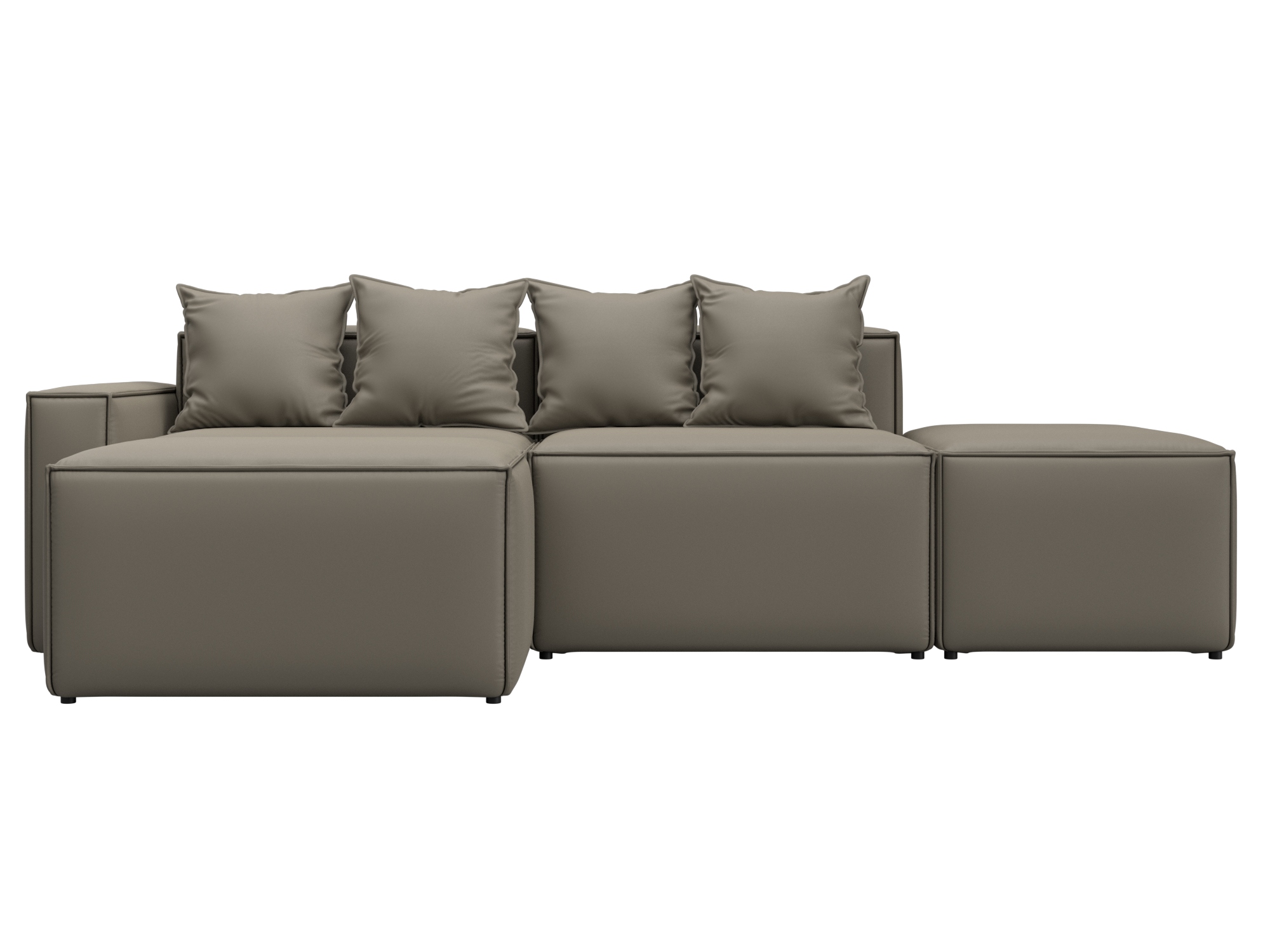 Диван угловой модульный Лига-063 угол левый Экокожа