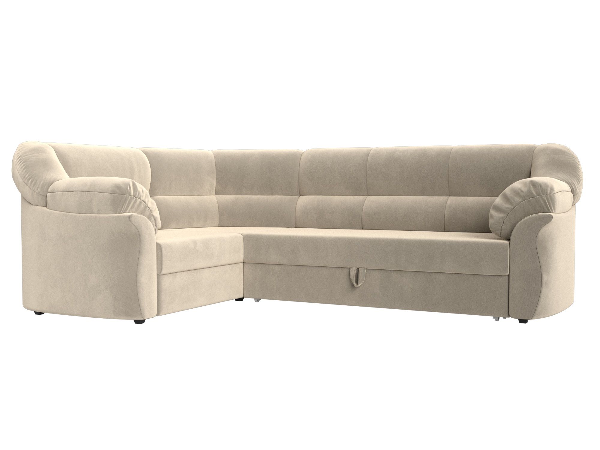 Диван угловой Карнелла левый угол Микровельвет