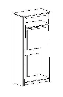 Шкаф двухдверный Мальта спальня