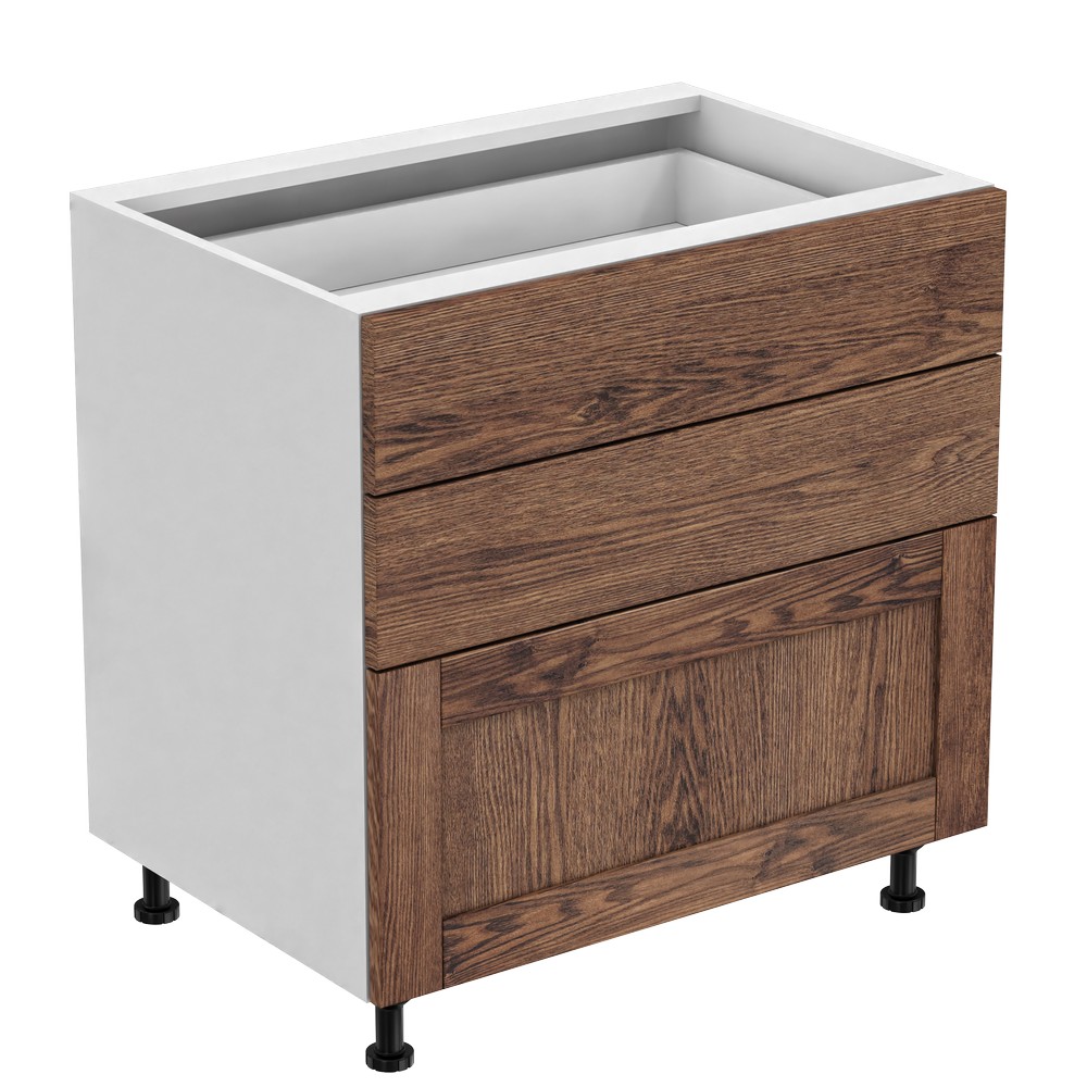 Шкаф Напольный 80x53x72 Глубокий + 3 ящика