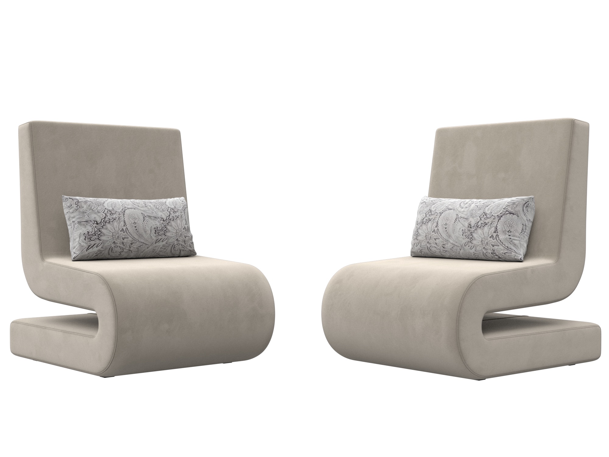 Кресло Волна (2 шт.) Микровельвет\Велюр