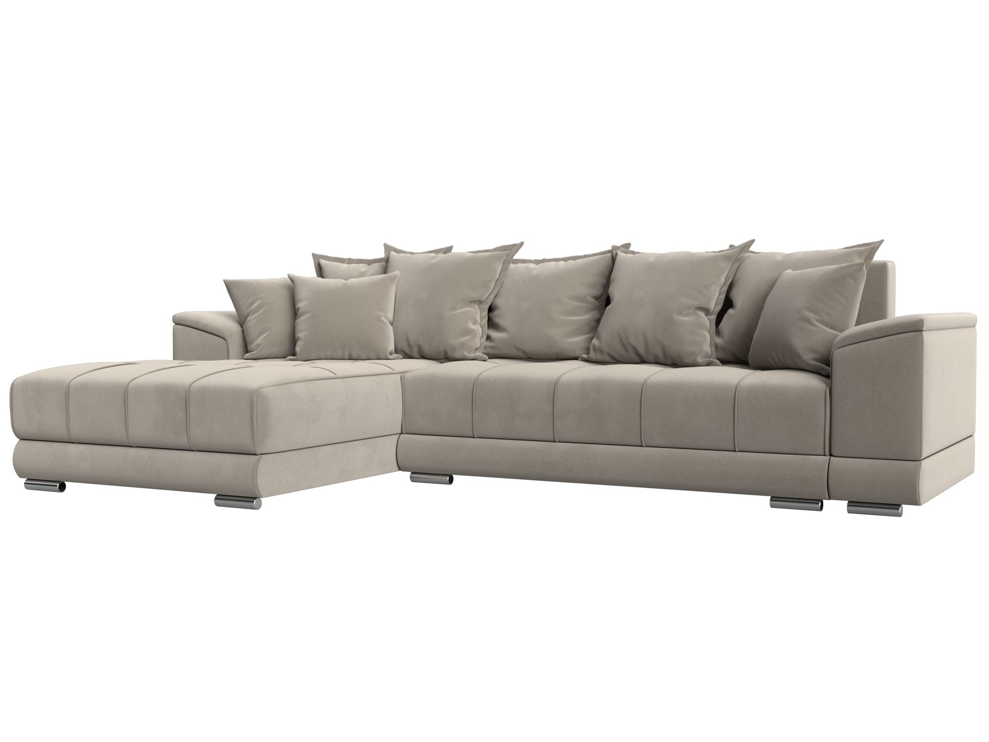 Диван угловой НордСтар левый угол Микровельвет