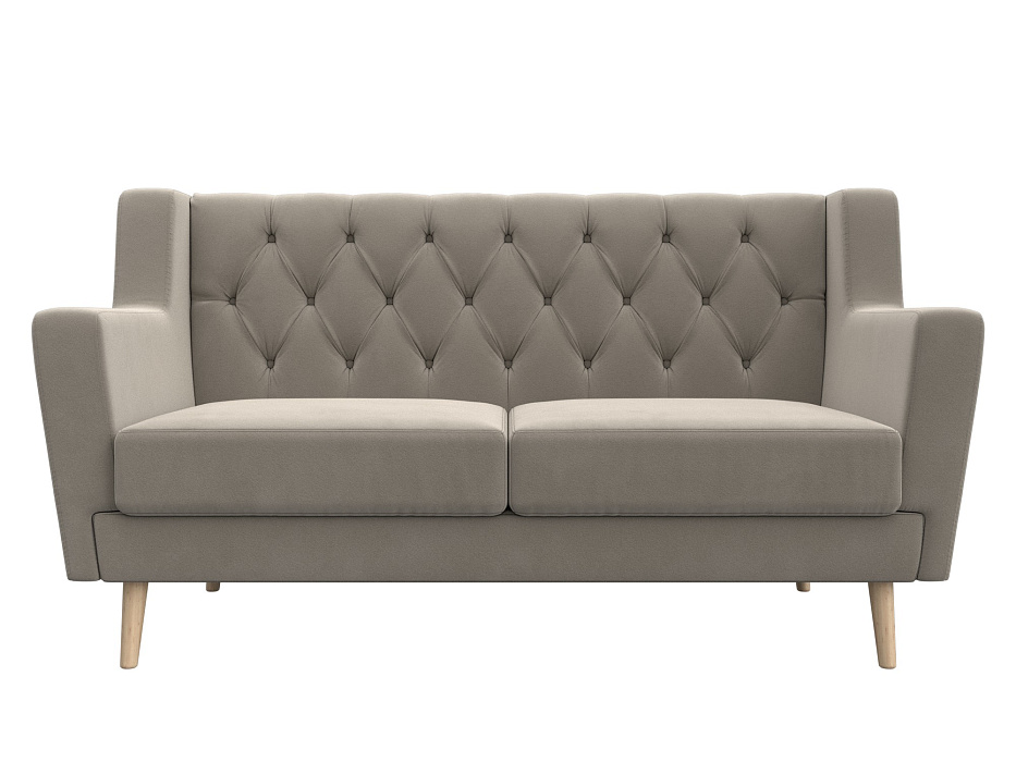 Диван кухонный прямой Брайтон 2 Люкс Микровельвет