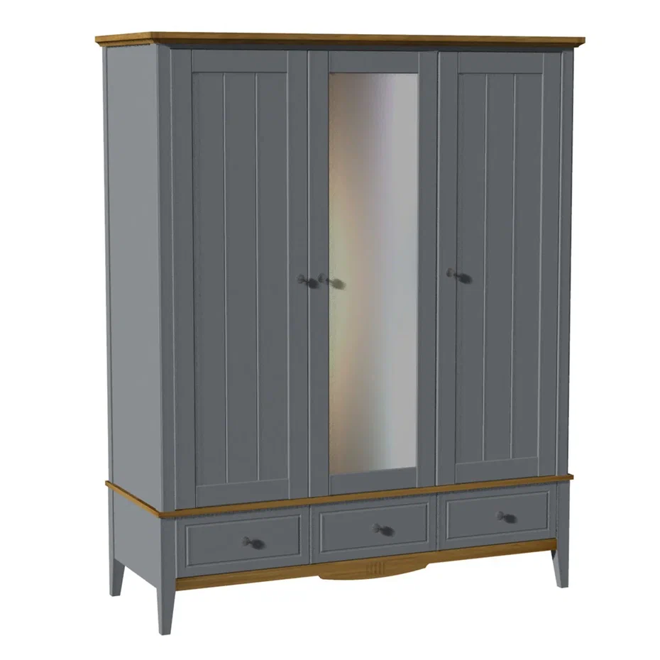 Шкаф 33 Пенни комбинированный с 1-м зеркалом