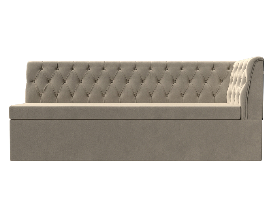 Диван кухонный Маркиз с углом справа Микровельвет