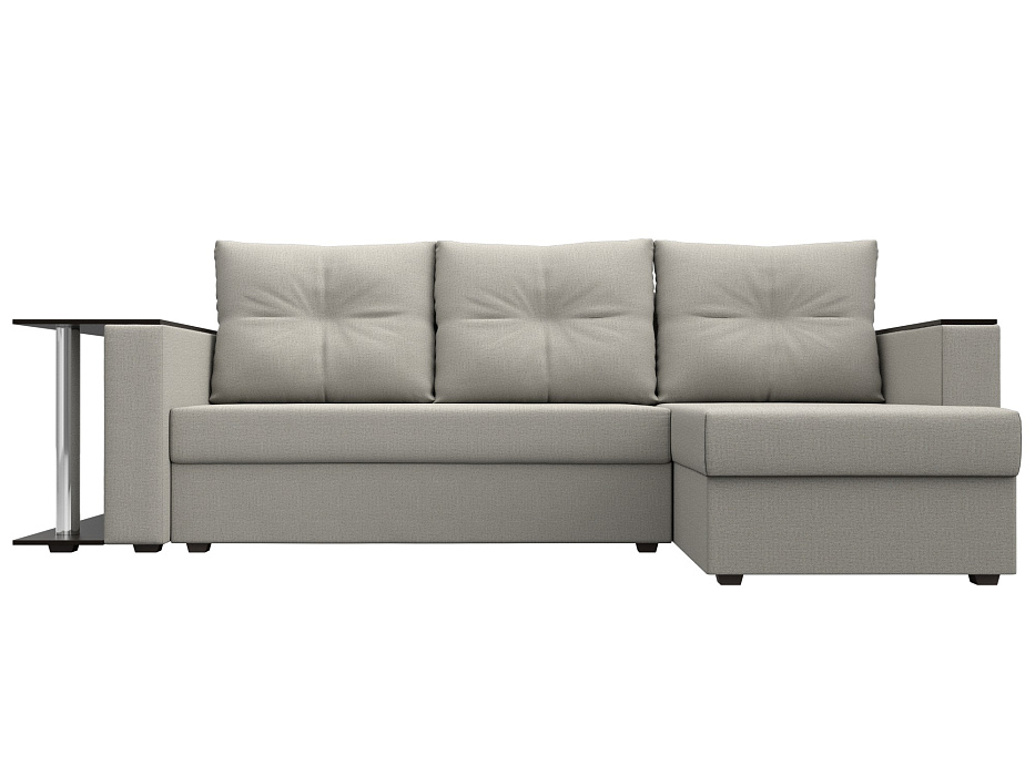 Диван угловой Атланта со столом правый угол Рогожка