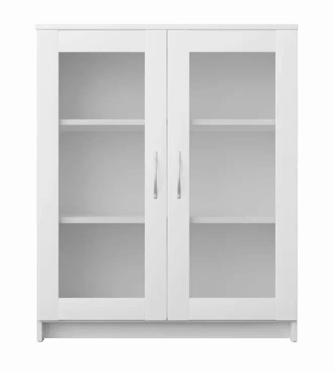 Тумба СИРИУС двухдверная с двумя стеклянными дверьми