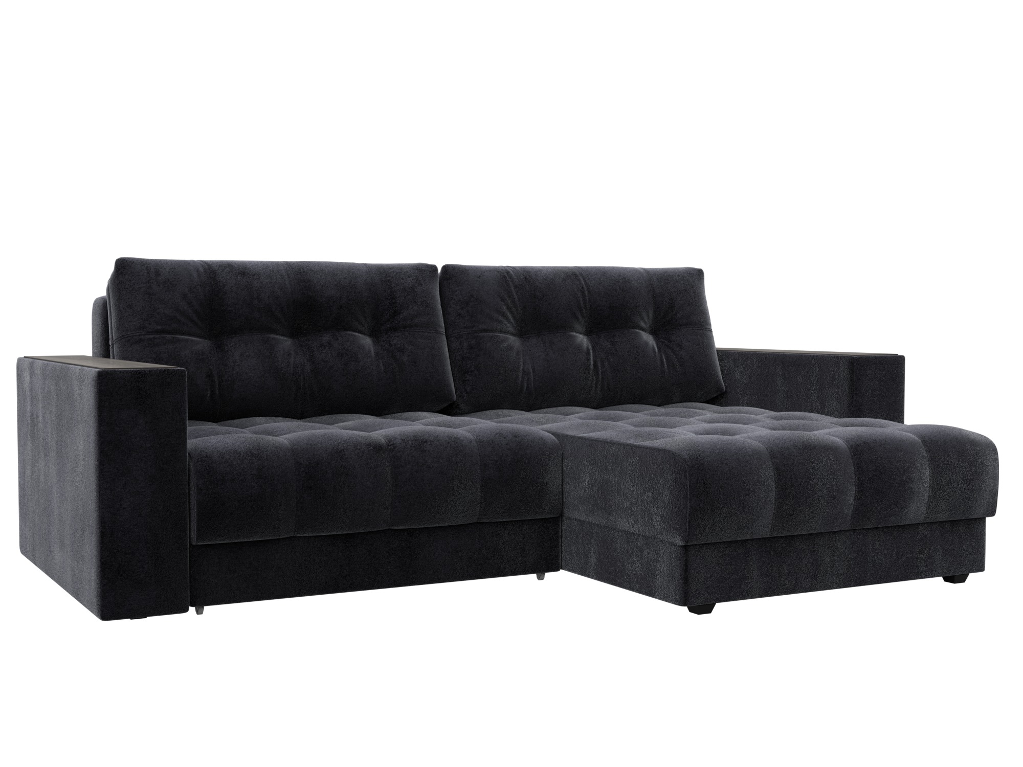 Диван угловой с декором Лига-049 НПБ Велюр