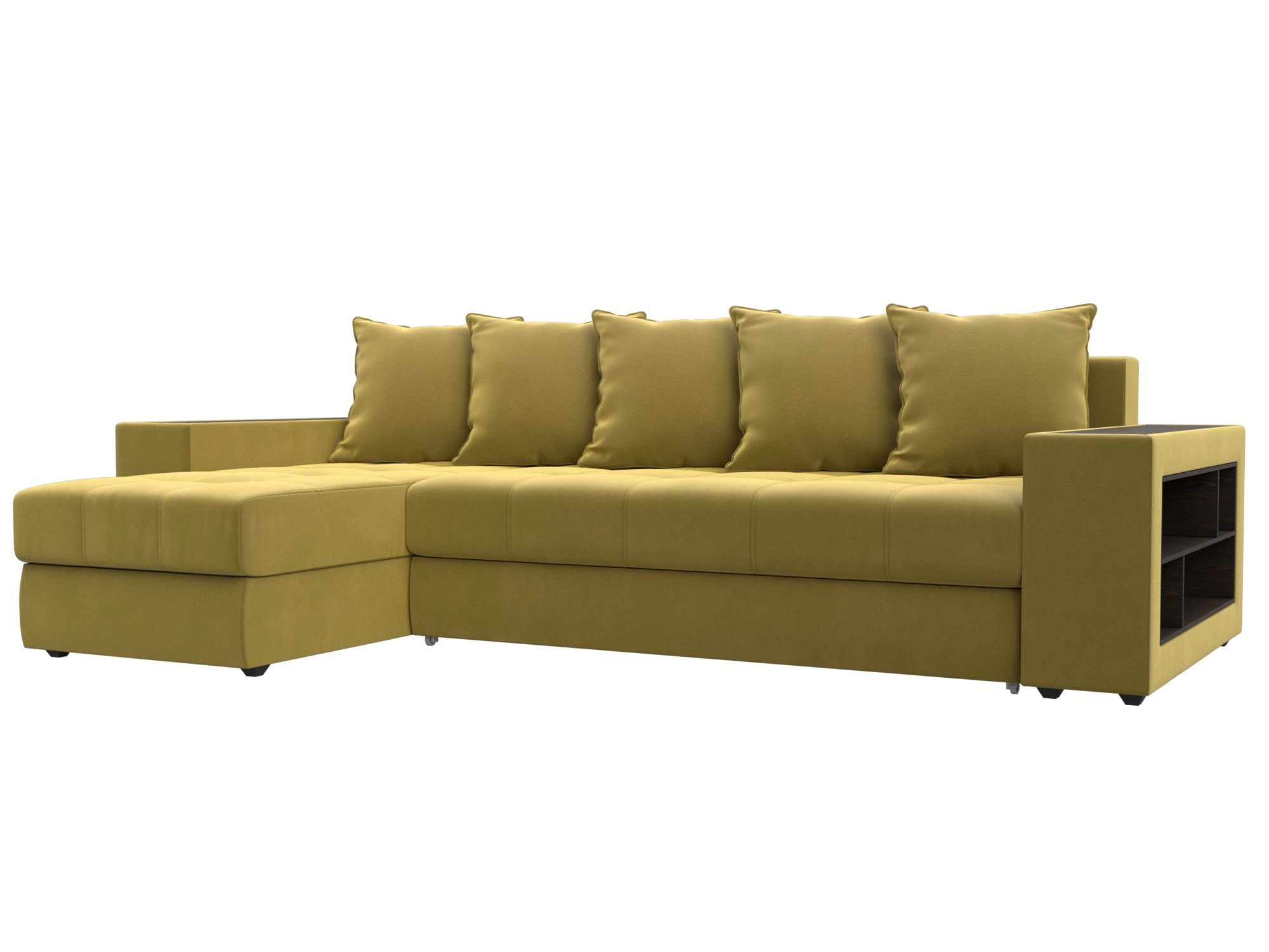 Диван угловой Дубай левый угол Микровельвет