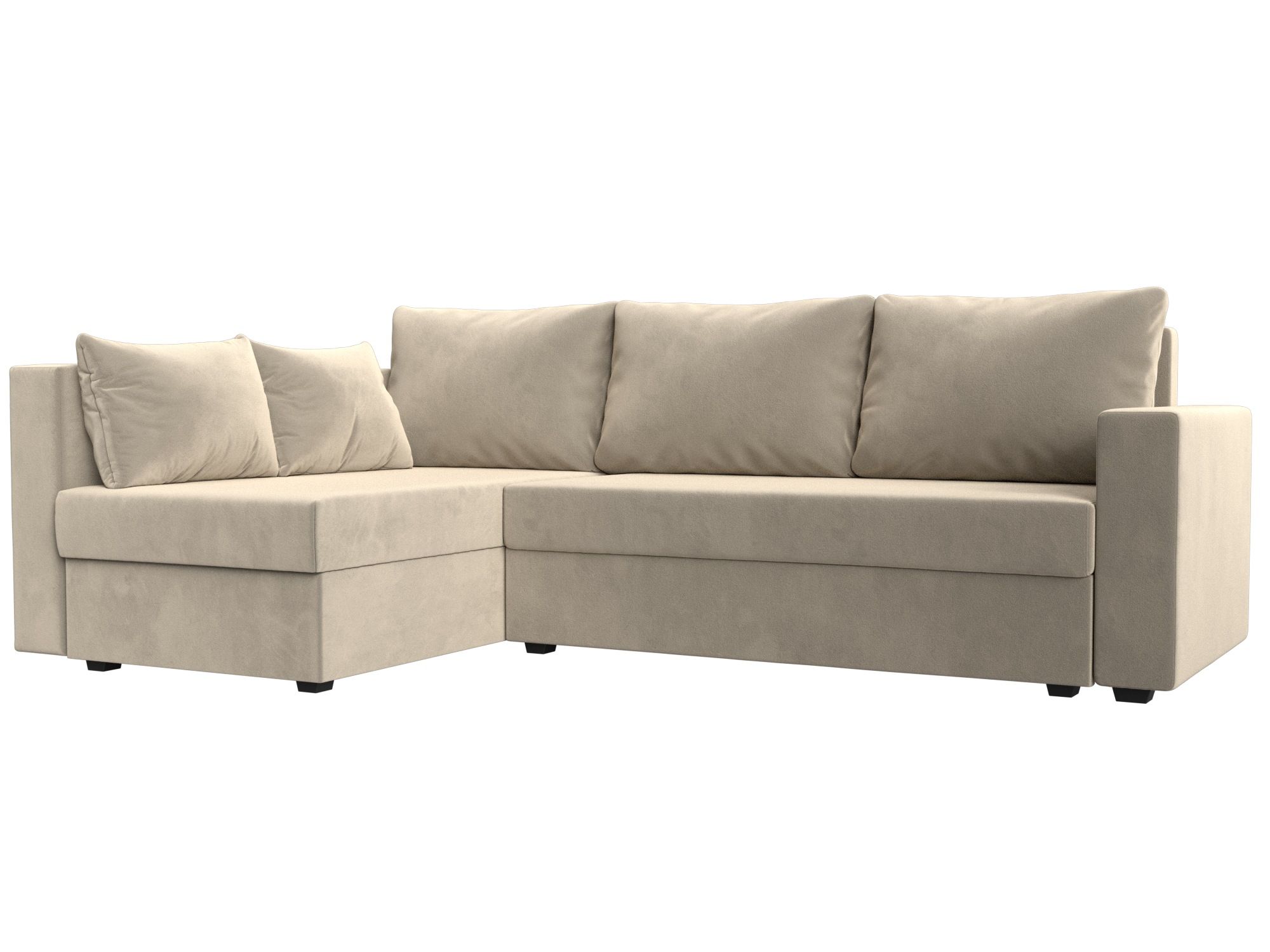 Диван угловой Мансберг левый угол Микровельвет