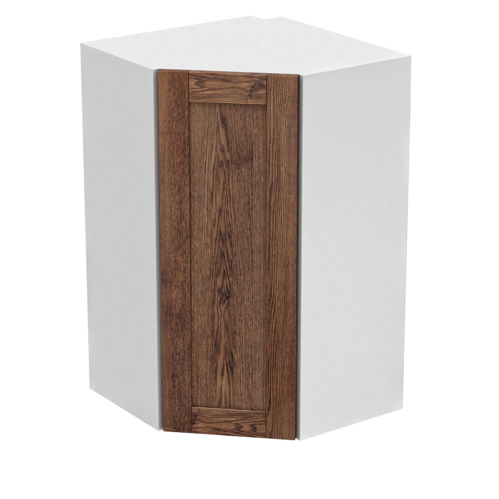 Шкаф Угловой Навесной высокий 61х61х96 + 2 полки